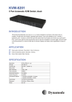 Dynamode 8-Port Rackmount KVM - No Cables Supplied