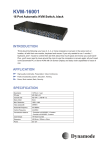 Dynamode 16-Port Rackmount KVM - No Cables Supplied