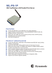 Dynamode 802.11g 54Mbps Wireless LAN Parallel Print Server