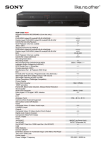 Sony HDD/DVD Recorder