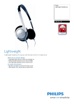 Philips SBCHL145 Lightweight Headphones