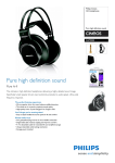Philips Cineos Hi-fi headphones SHP9000