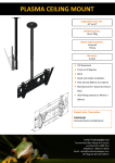 Comrac Large Plasma Screens Ceiling mount