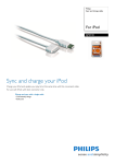 Philips SJM3110 For iPod Sync and charge cable