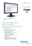 Philips 200WS8FB 20.1" wide WSXGA LCD widescreen monitor
