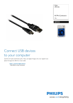 Philips SJM2103 A/5-Pin Connectors 1,8 m USB cable