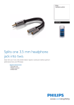 Philips SJM2108 Headphone splitter