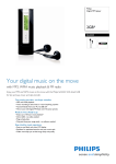 Philips SA2225 2GB* Digital MP3 player