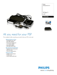 Philips SGP6025BB 11 in 1 for PSP Gaming starter kit