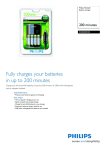 Philips MultiLife SCB4355CB 200 minutes Battery charger