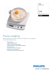 Philips HR2385 5kg, 1g Kitchen Scale