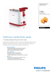 Philips HD2505 Sandwich toaster Toaster
