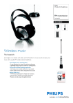 Philips SBCHC8440 Wireless HiFi Headphone