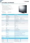 Tatung 42&rdquo; PAL/DVB-T hybrid SoC packed iDTV 42" HD-Ready Black
