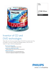 Philips DR4S6B75F 4.7GB / 120min 16x DVD+R