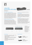 LevelOne 3-port DVI KVM Switch with Audio