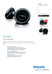 Philips SBP1100 Portable Speaker System