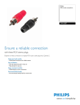 Philips SWA2087 RCA in-line connectors