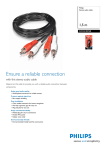 Philips SWA2102NB 1,5 m Stereo audio cable