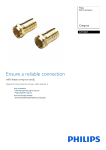 Philips SWV2027 Crimp-on RG6 F connectors