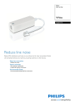 Philips SDJ6921W White DSL line filter