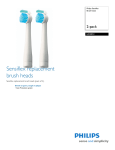 Philips Sensiflex Brush heads HX2012