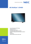 NEC MultiSync LCD4020 AV
