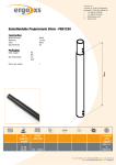 ErgoXS Extentiontube Projector ceilingmount 50cm