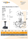 ErgoXS Projector Ceiling Mount Deluxe 31-44