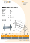 ErgoXS Wall Mount Bracket Kit 32"- 60"