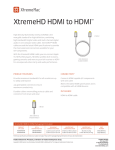 XtremeMac HDMI / HDMI Cable, 2m
