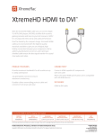 XtremeMac HDMI / DVI Cable, 2m