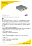 DeLOCK 3.5” USB 2.0 Card Reader 24in1 Multipanel
