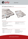 Equip 19" Keyboard drawer beige