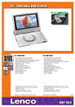 Lenco 8.5" portable DVD player