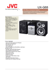 JVC Micro Component System UX-G68