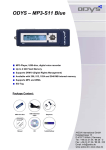 ODYS MP3-Player MP3-S11 blue 2048MB