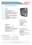 Typhoon External HDD EasyBackup 300GB USB 2.0