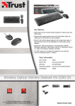 Trust Wireless Optical Slimline Deskset DS-3200 CH