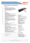 Typhoon Wireless Keyboard & Mouse Set