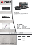 Trust Keyboard KB-1120 BE