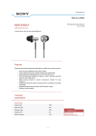 Sony MDR-EX 90 inner ear type headphones