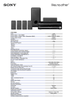 Sony 5.1 Home Theatre Package 750SS