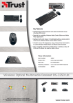 Trust Wireless Optical Multimedia Deskset DS-3250 UK