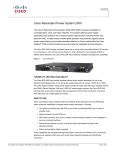 Cisco Catalyst 3750-E/3560-E/RPS 2300 750WAC power supply spare