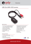 Equip USB 2.0 - SATA / IDE Converter