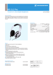 Sennheiser HD 212 PRO Professional Closed-Back Headphones