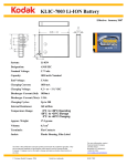 Kodak Li-Ion Rechargeable Digital Camera Battery KLIC-7003