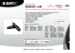Emtec 1 GB S300 U3 USB 2.0 Flash Drive