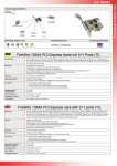 EXSYS PCI-Express FireWire 1394A card, 3+1 Ports